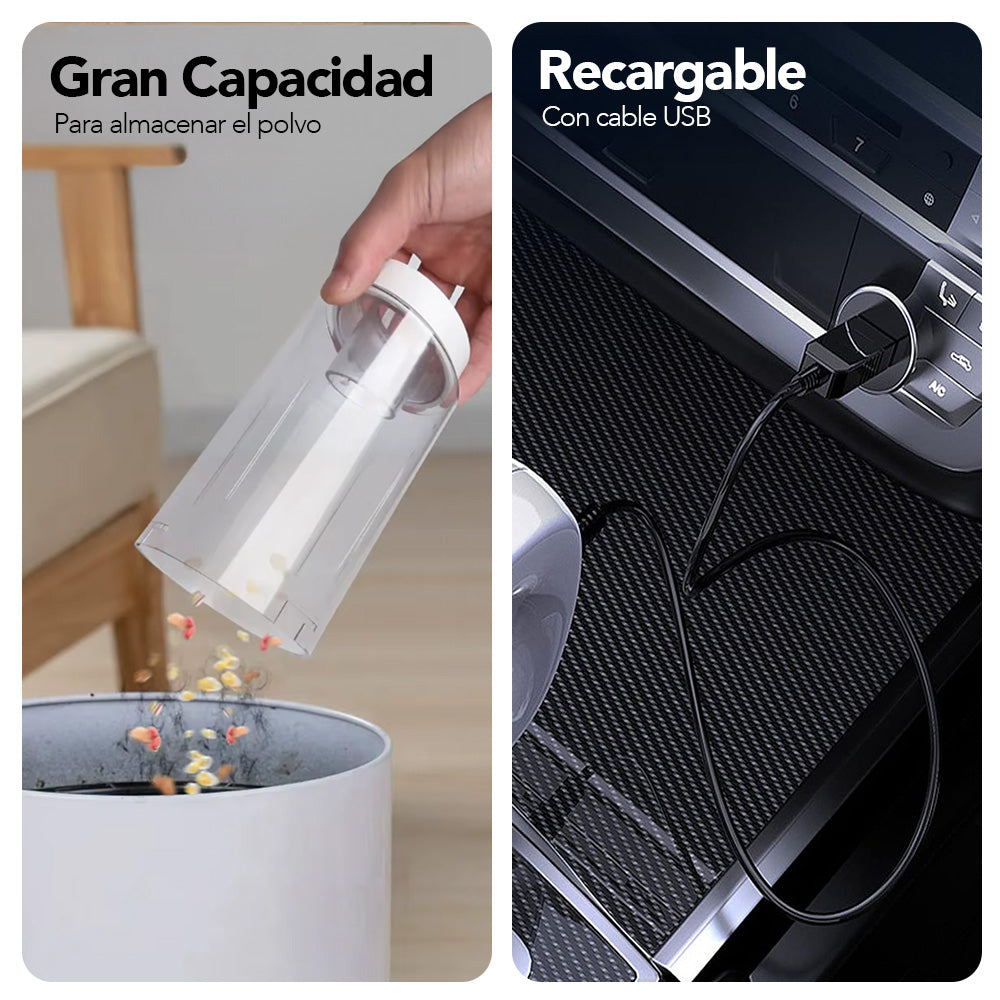 Aspiradora de Mano Portátil Inalámbrica 2 en 1 Multifuncional Blanco A98