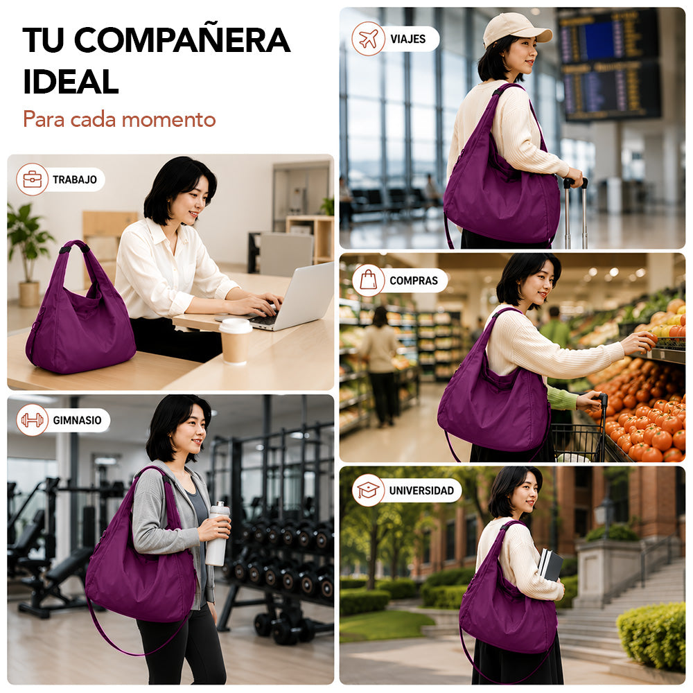 Bolso para Mujer Impermeable con Gran Capacidad y Correa Ajustable YW8