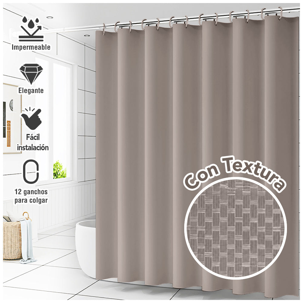 Cortina de Baño Impermeable Premium 180x180 H66
