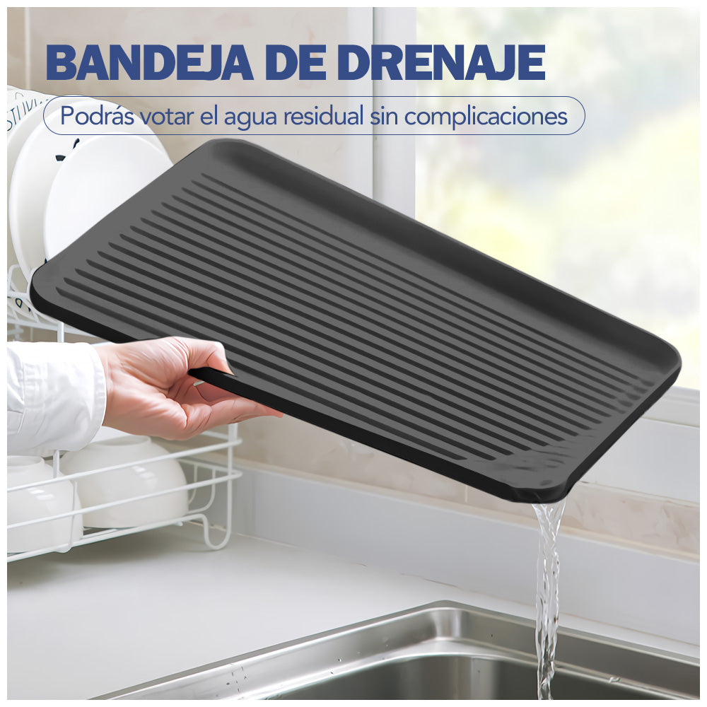 Escurridor de Platos 2 Niveles con Porta Cubiertos JL1
