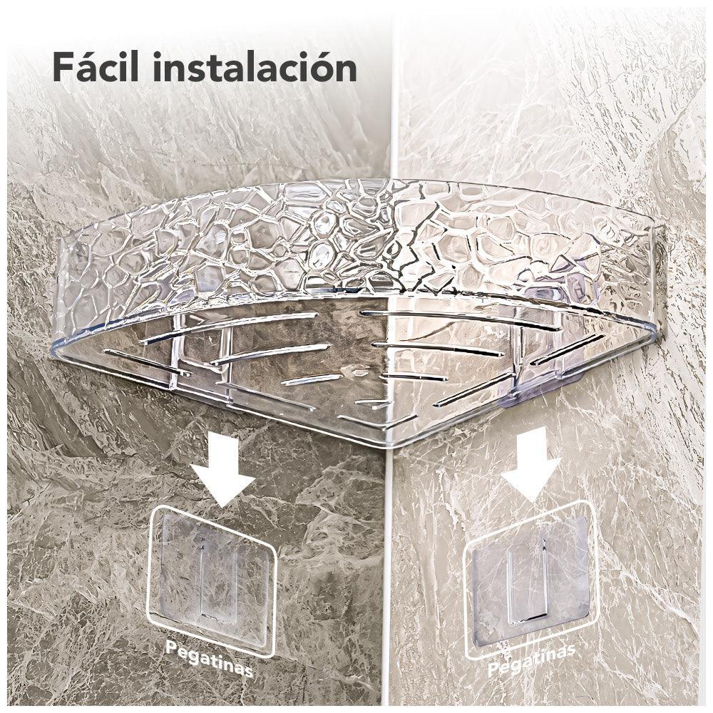Organizador Esquinero de Baño con Pegatina F84