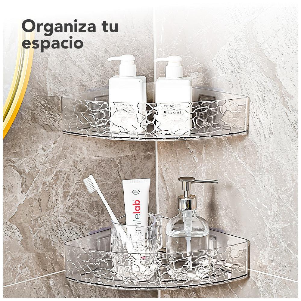 Organizador Esquinero de Baño con Pegatina F84