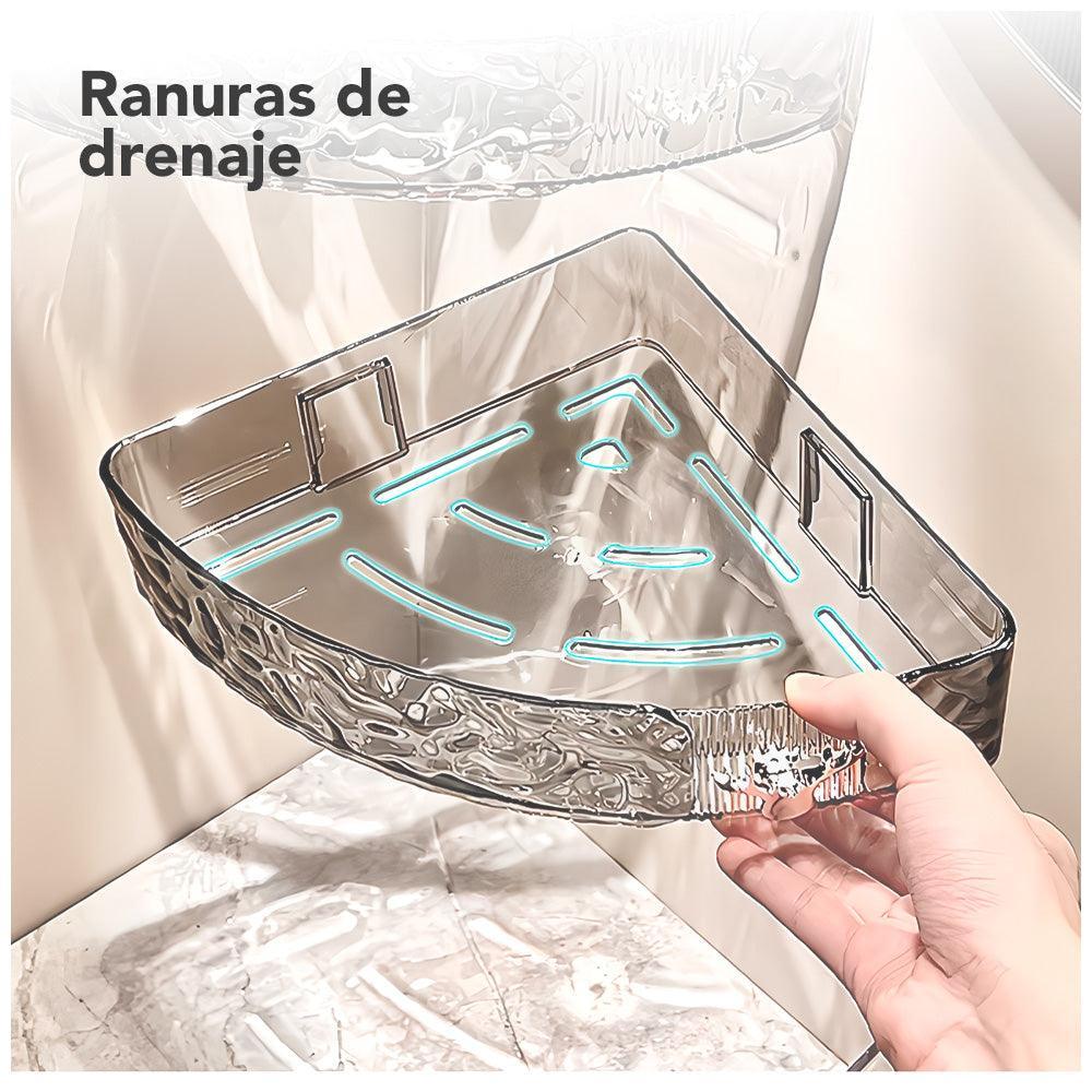 Organizador Esquinero de Baño con Pegatina F84