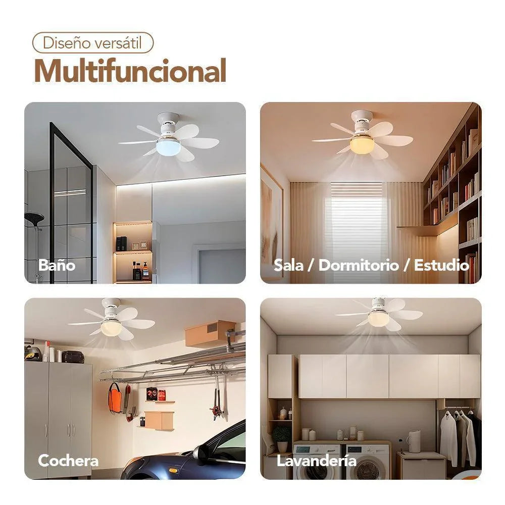 Foco Ventilador LED de 40W con Control Y Apagado Automático K13