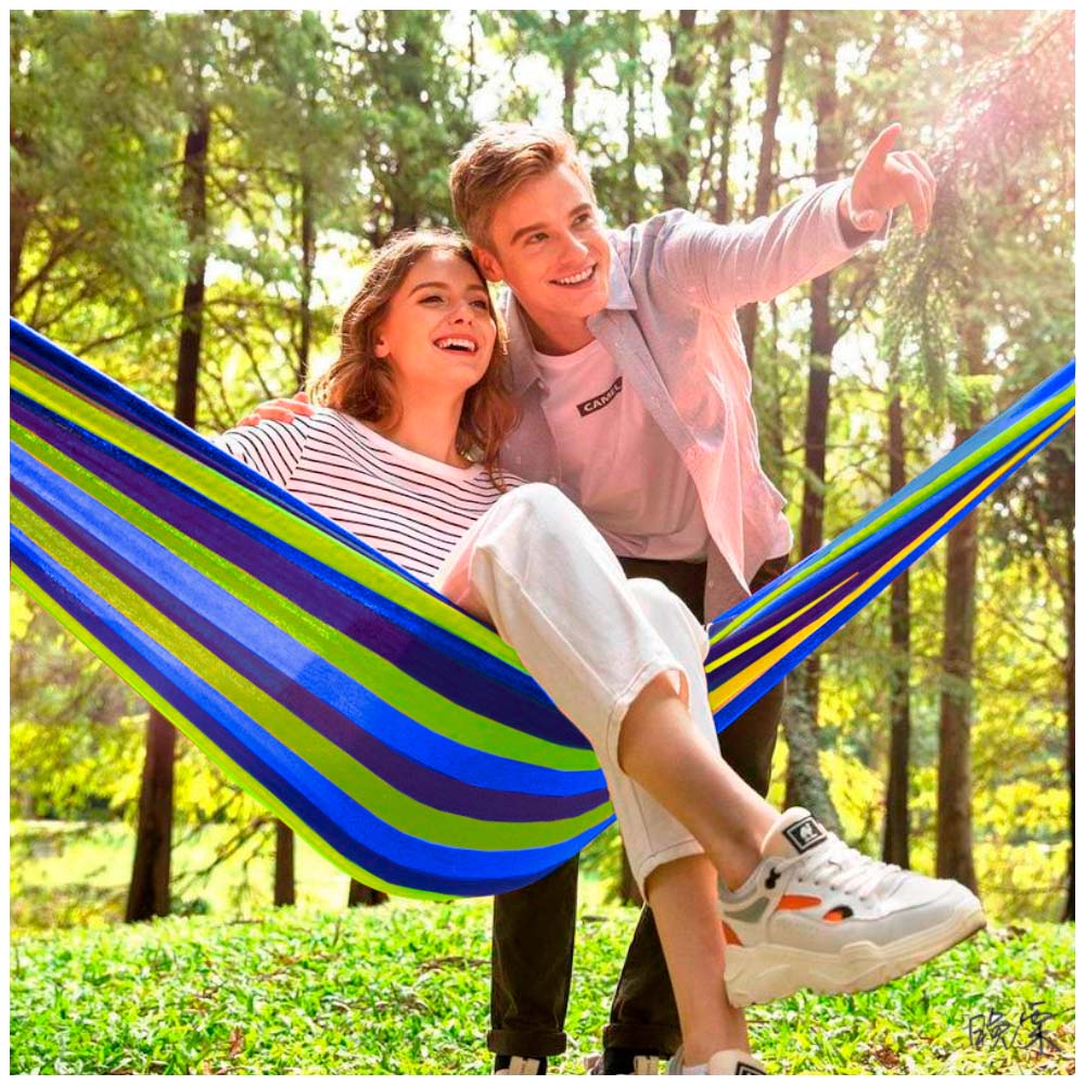 Hamaca Colgante con Funda Portátil Multicolor HF8