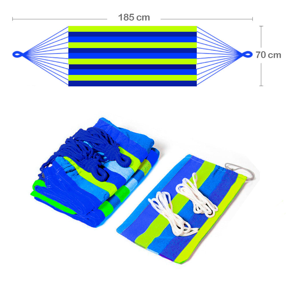 Hamaca Colgante con Funda Portátil Multicolor HF8