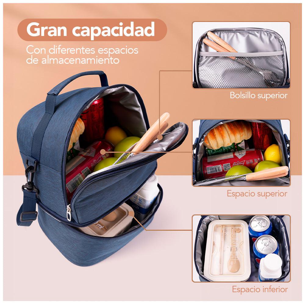 Lonchera Térmica Doble Compartimento para Alimentos I38