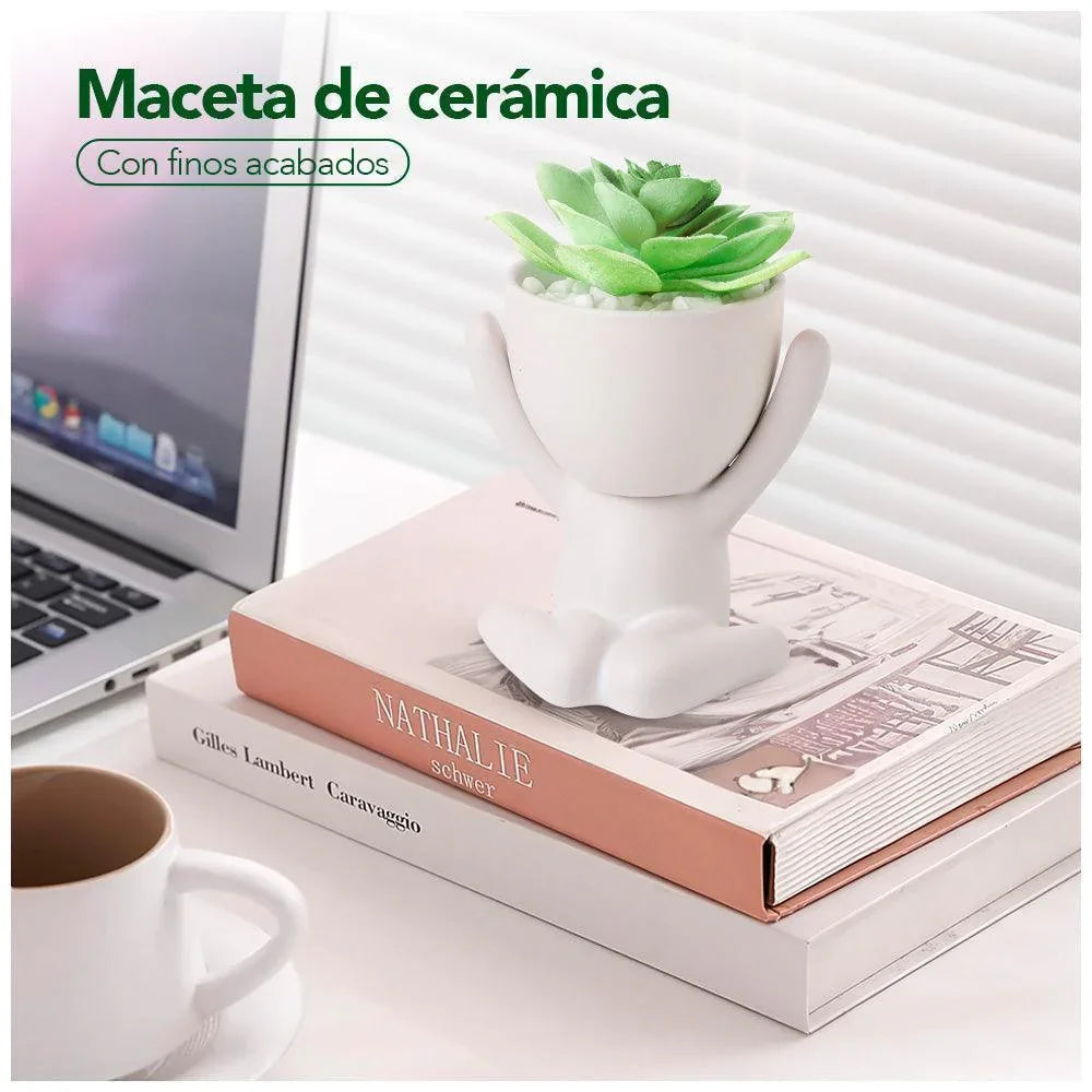 Maceta Decorativa Muñequito XWA-141