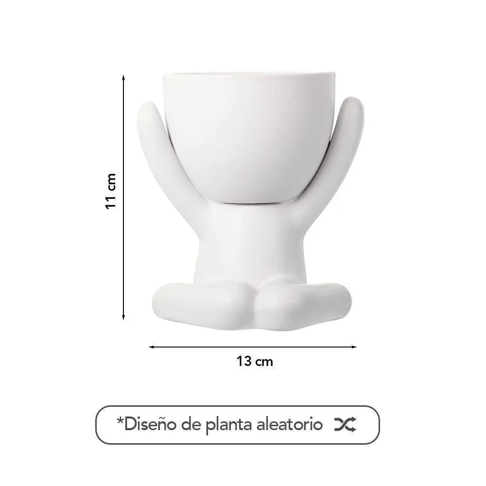 Maceta Decorativa Muñequito XWA-141