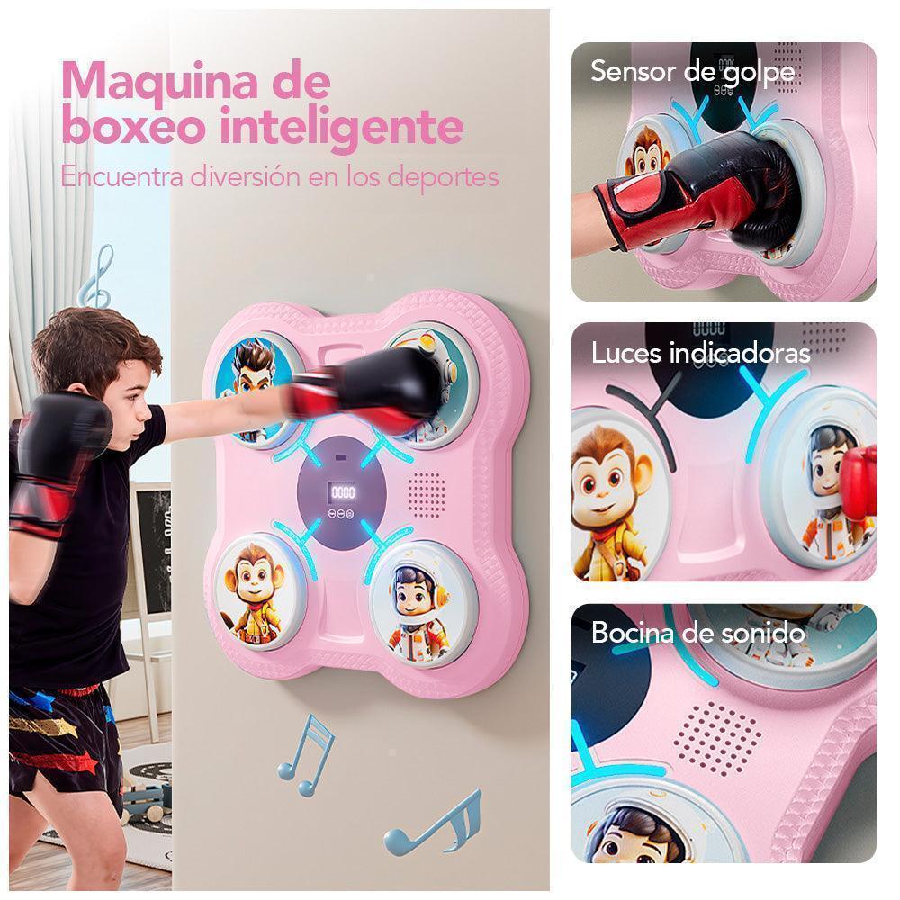 Maquina de Boxeo Musical para Niños con Bluetooth Y Guantes de Regalo RZ1