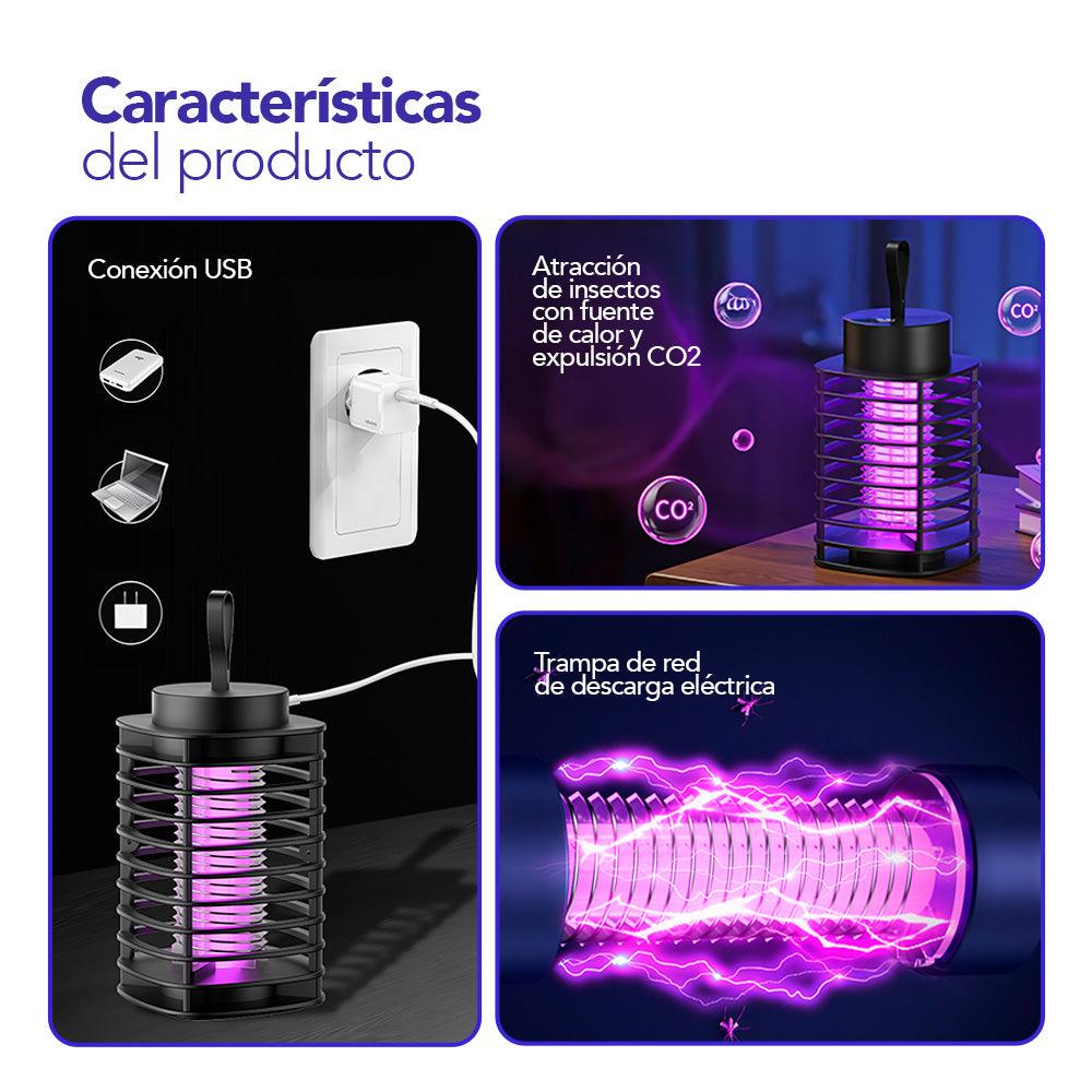 Lámpara Mata Mosquitos Insectocutor Eléctrico con Luz UV NY2