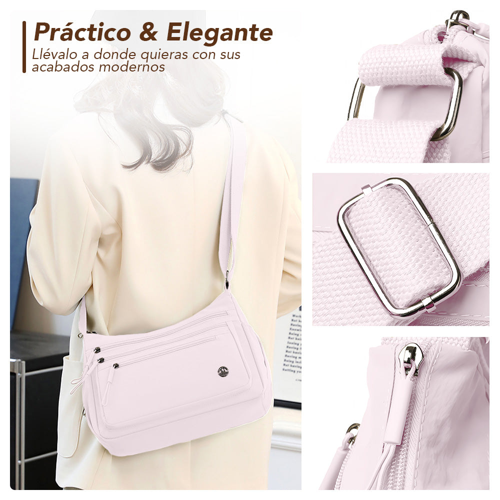 Morral para Mujer con Correa Ajustable Y Múltiples Bolsillos BP3