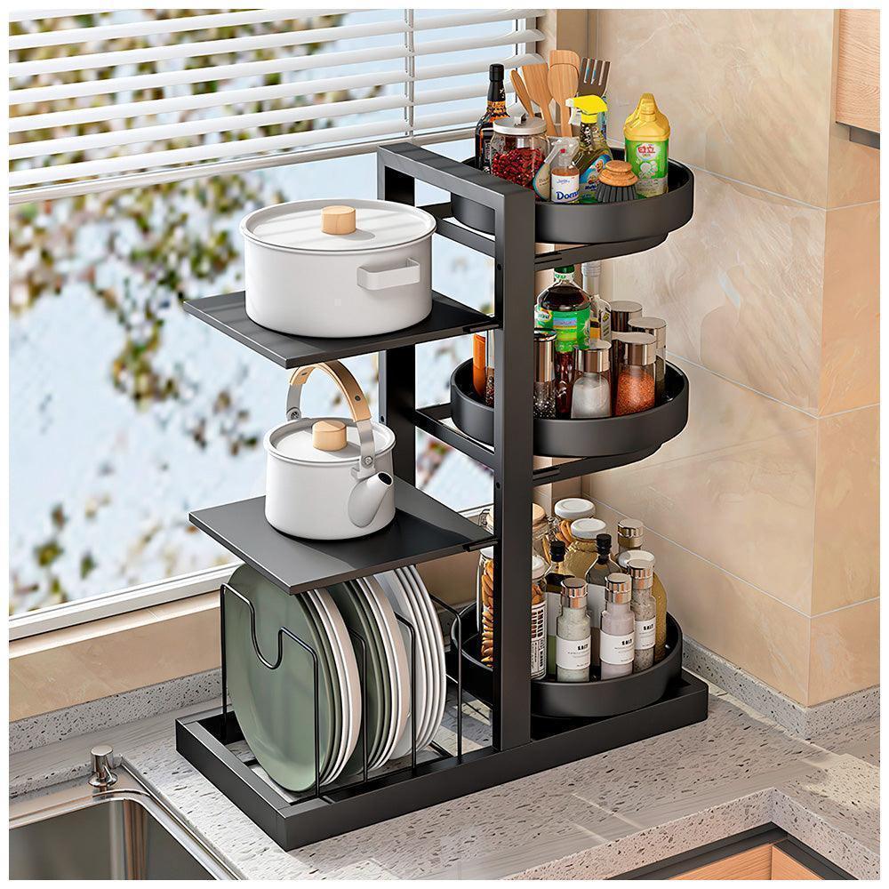 Organizador de Cocina con Soporte Giratorio 3 Niveles J24