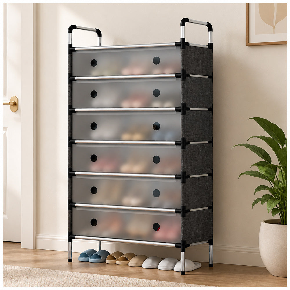Organizador de Zapatos de 6 Niveles con Puertas Abatibles Z18