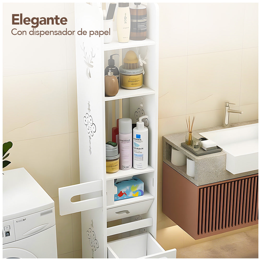 Organizador Estante Multifuncional con Dispensador de Papel SJ28