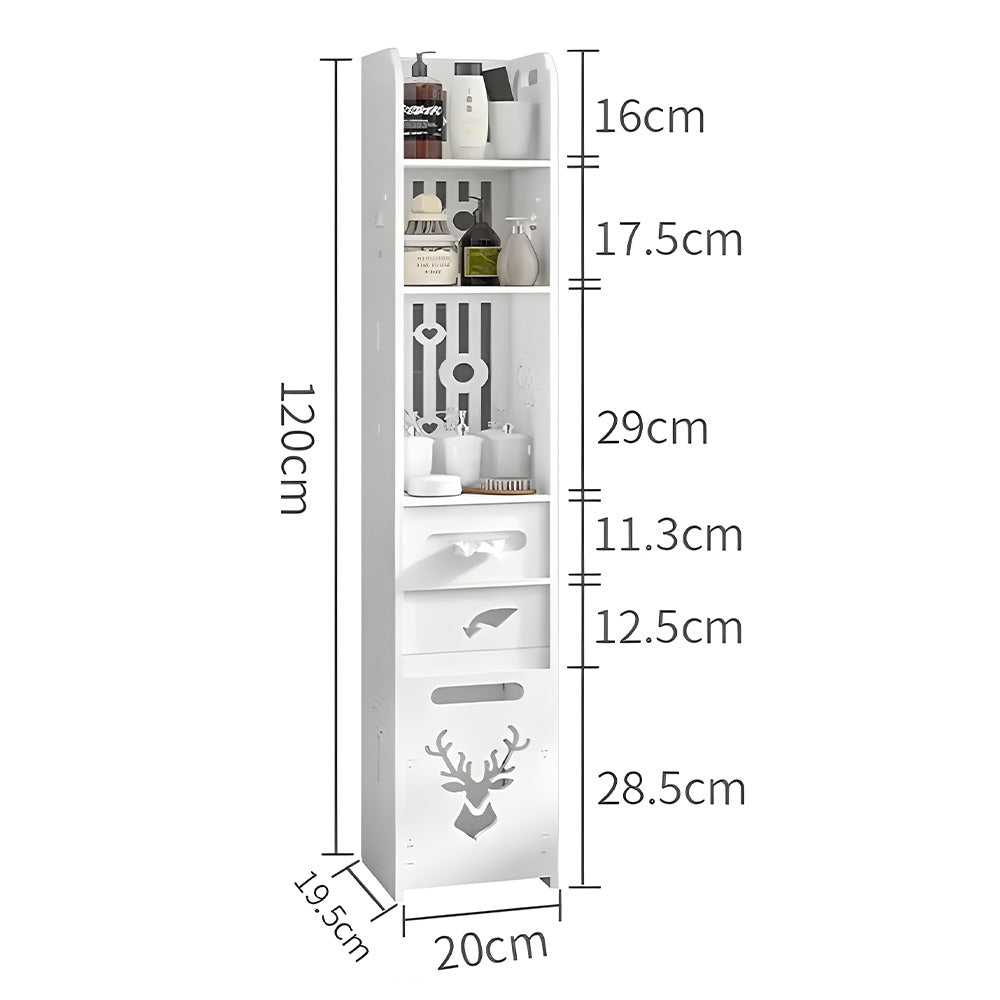Organizador Estante Multifuncional con Dispensador de Papel SJ28
