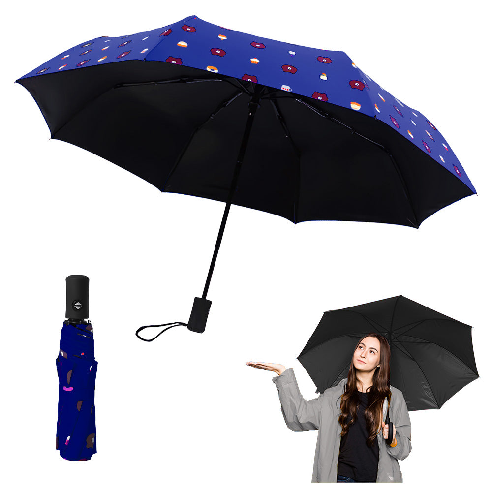 Paraguas Plegable con Protección UV Sombrilla de Mano Diseño Osito KL5