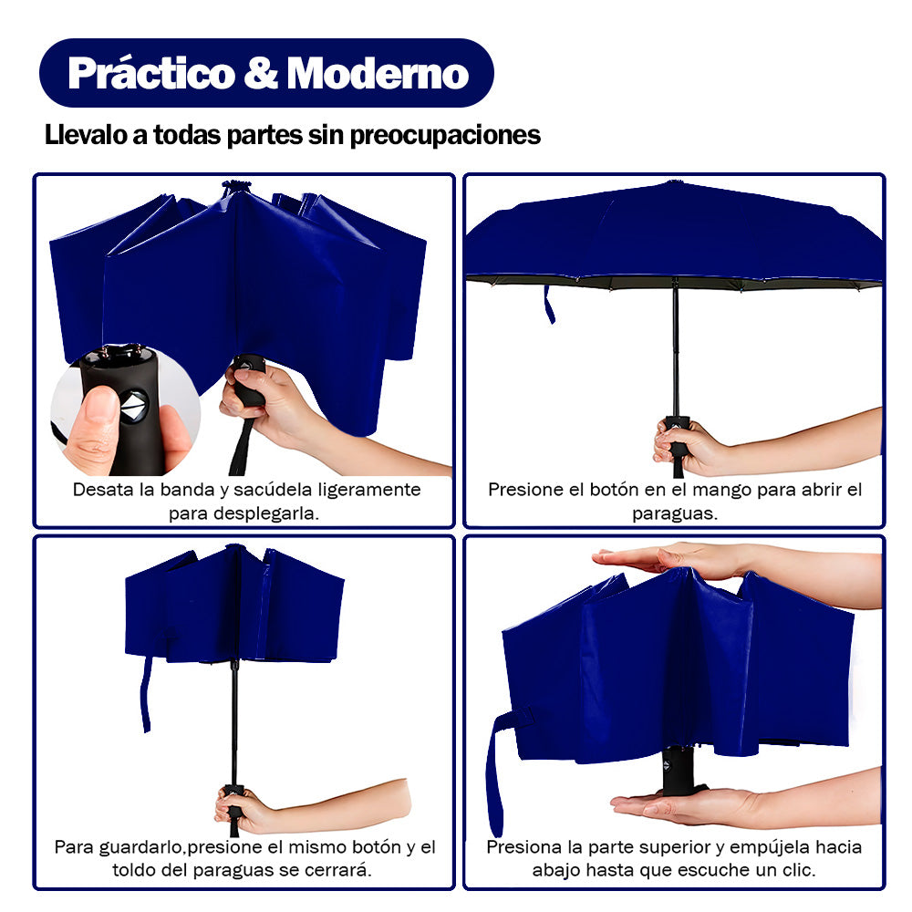 Paraguas Plegable con Protección UV Sombrilla de Mano Diseño Osito KL5