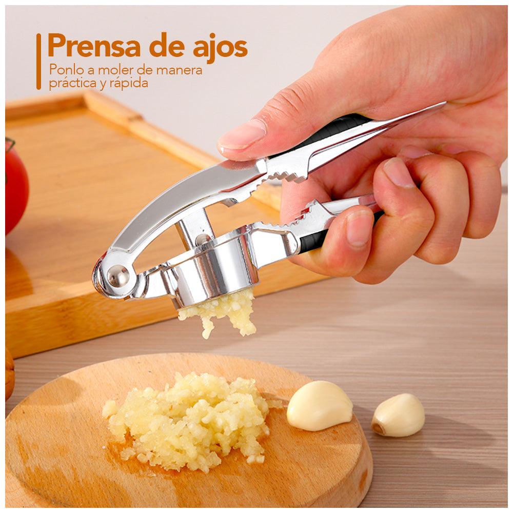 Prensador de Ajos Y Nuez 2 en 1 de Acero J71