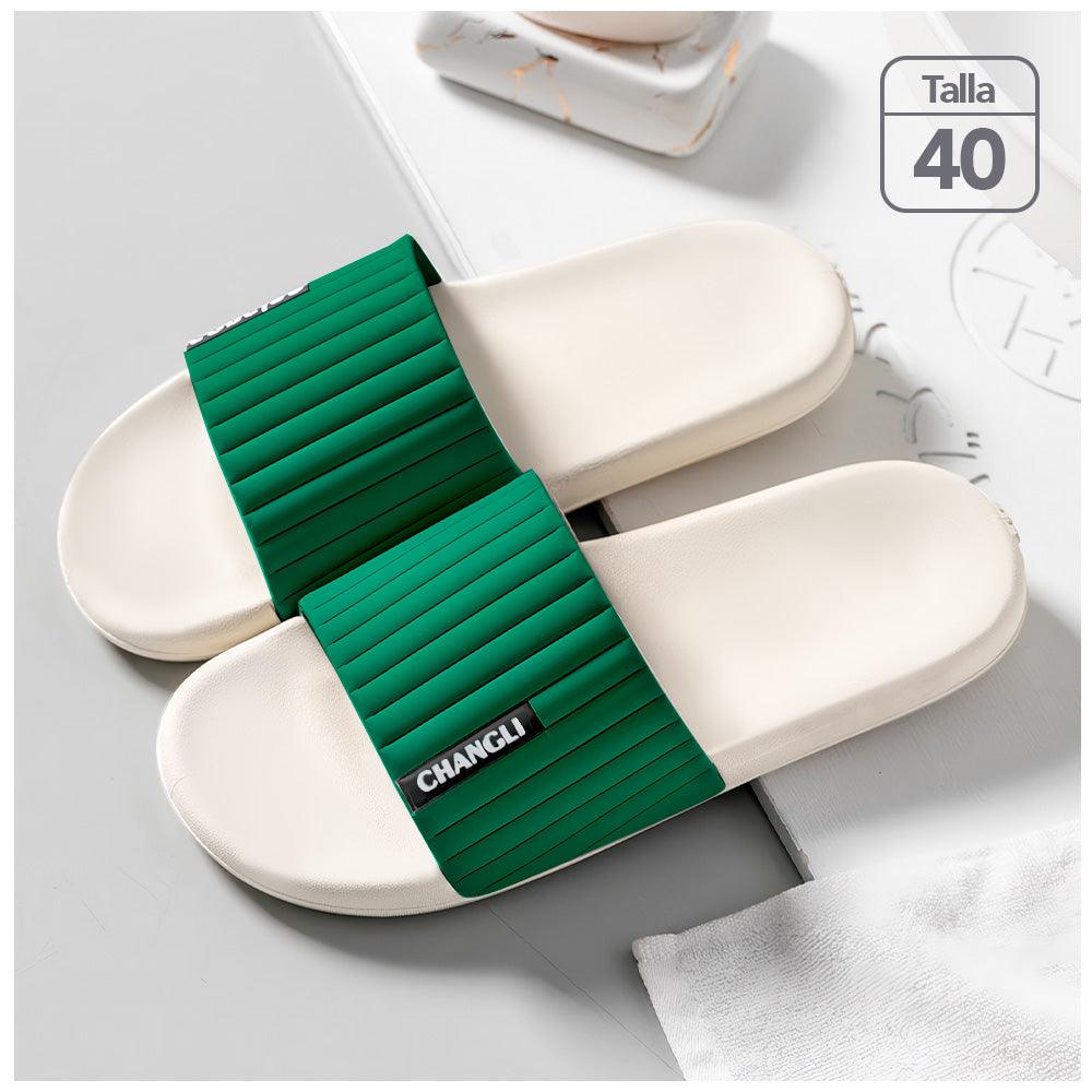 Sandalias Mujer Hombre Urbano Verde Z20