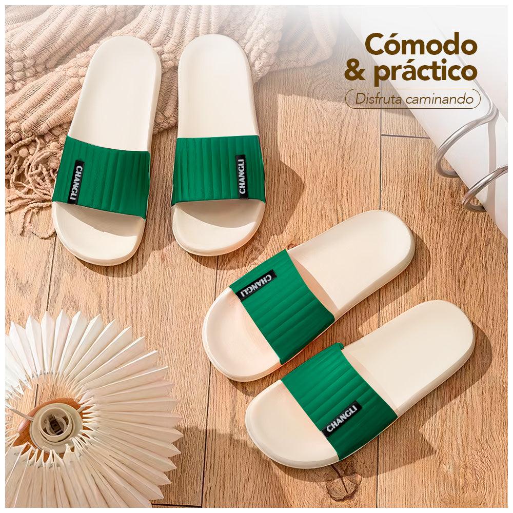 Sandalias Mujer Hombre Urbano Verde Z20