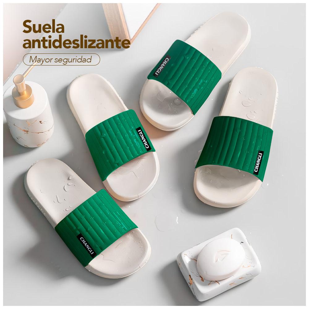 Sandalias Mujer Hombre Urbano Verde Z20