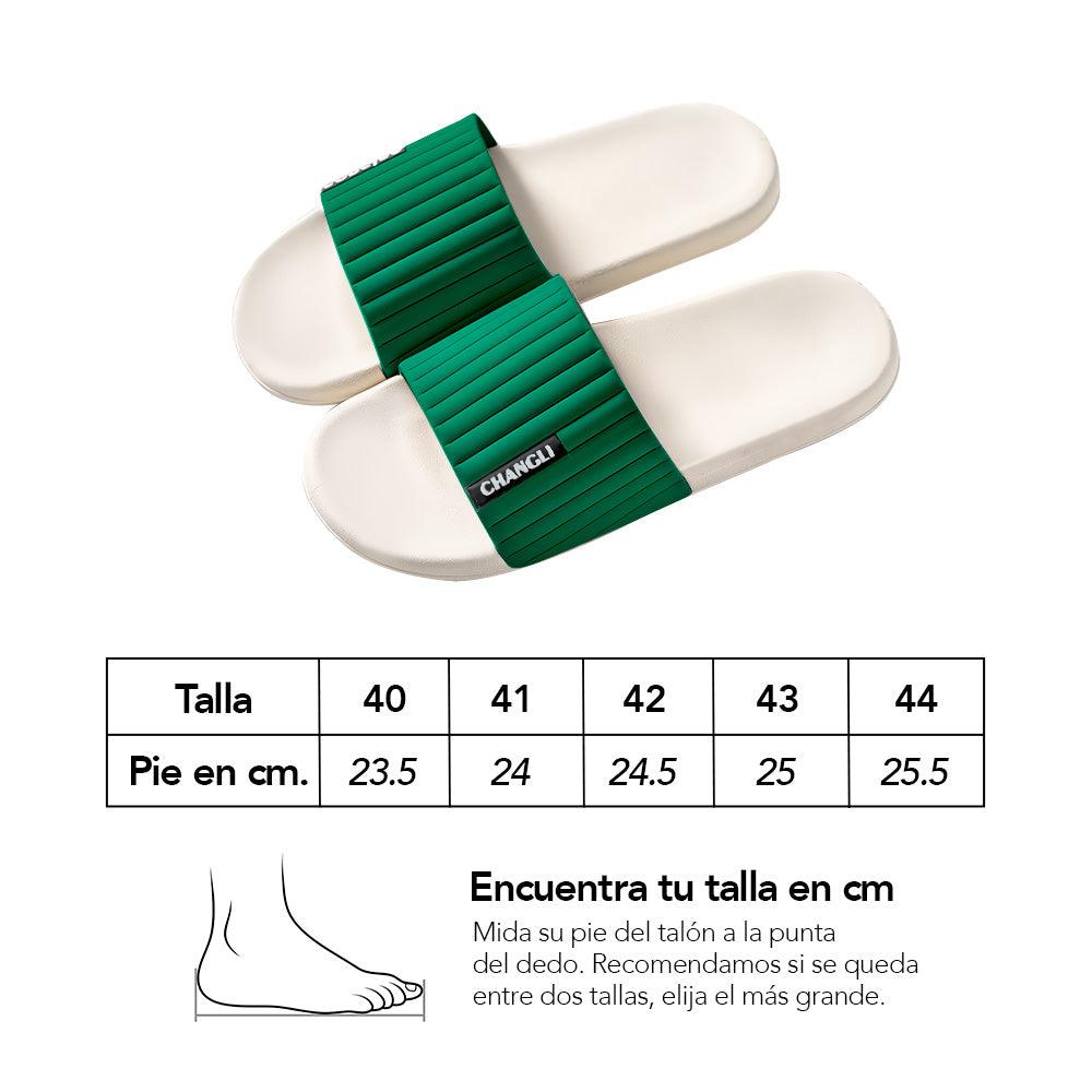 Sandalias Mujer Hombre Urbano Verde Z20