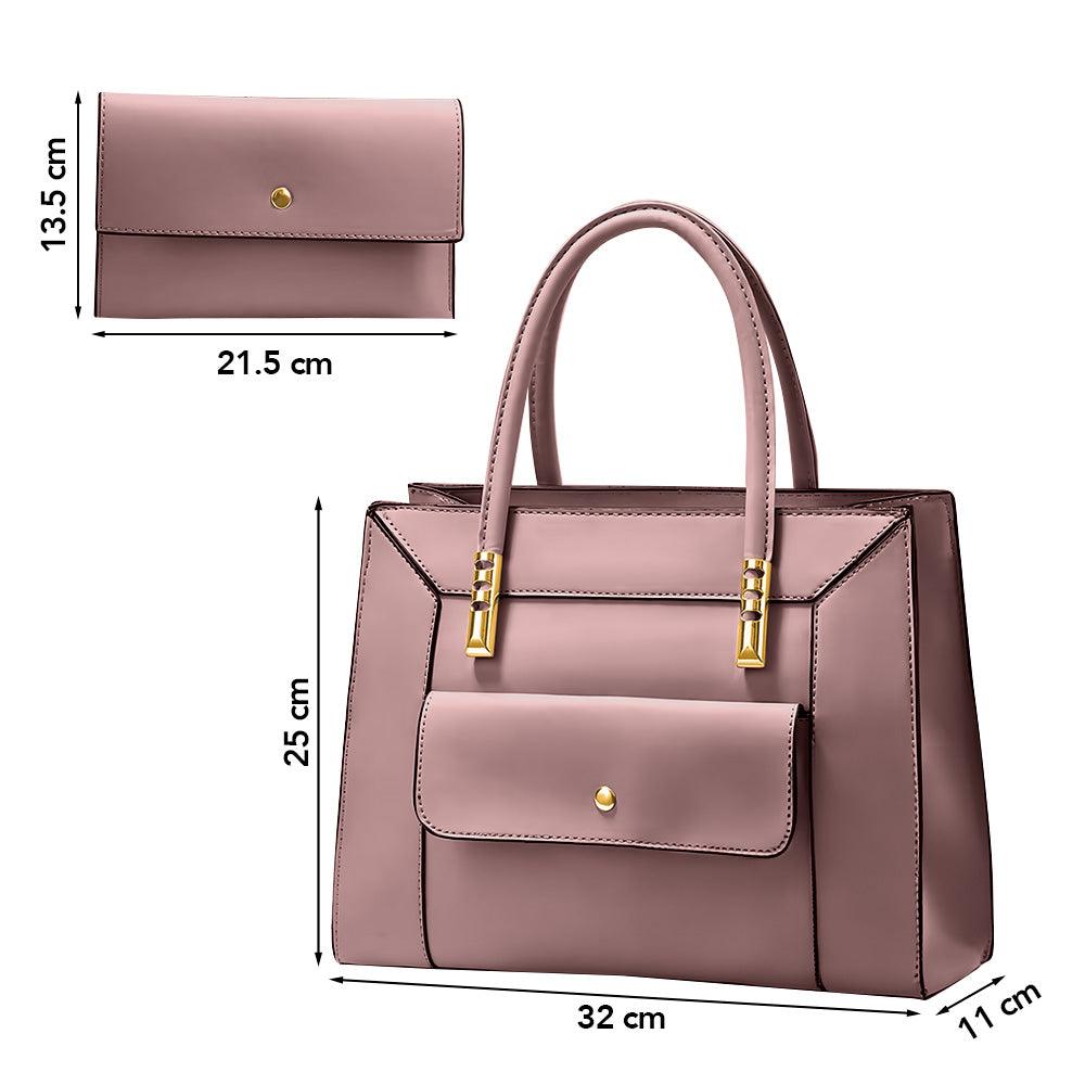 Cartera de Mujer Elegante 2 Piezas con Bolsillo Delantero GD7