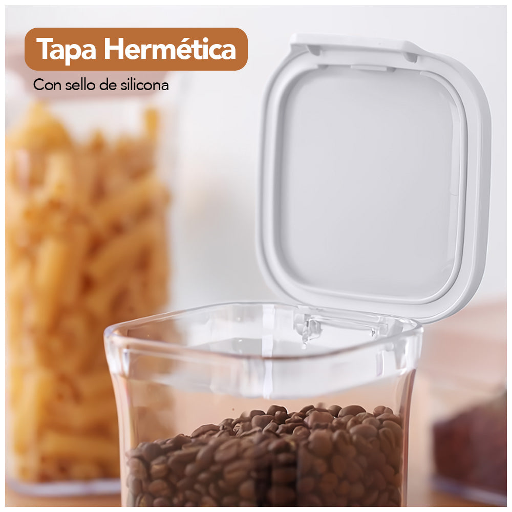 Set de Frascos Herméticos 3 Piezas con Tapa H10