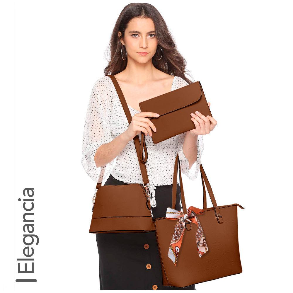 Cartera para Mujer 3 Piezas Elegante 08G