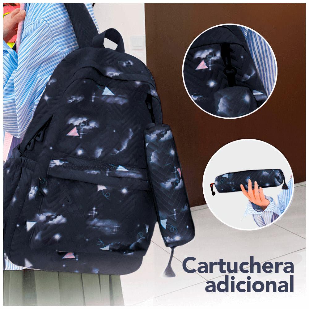 Mochila Kawaii 3 Piezas Porta Laptop 15,6" BP1