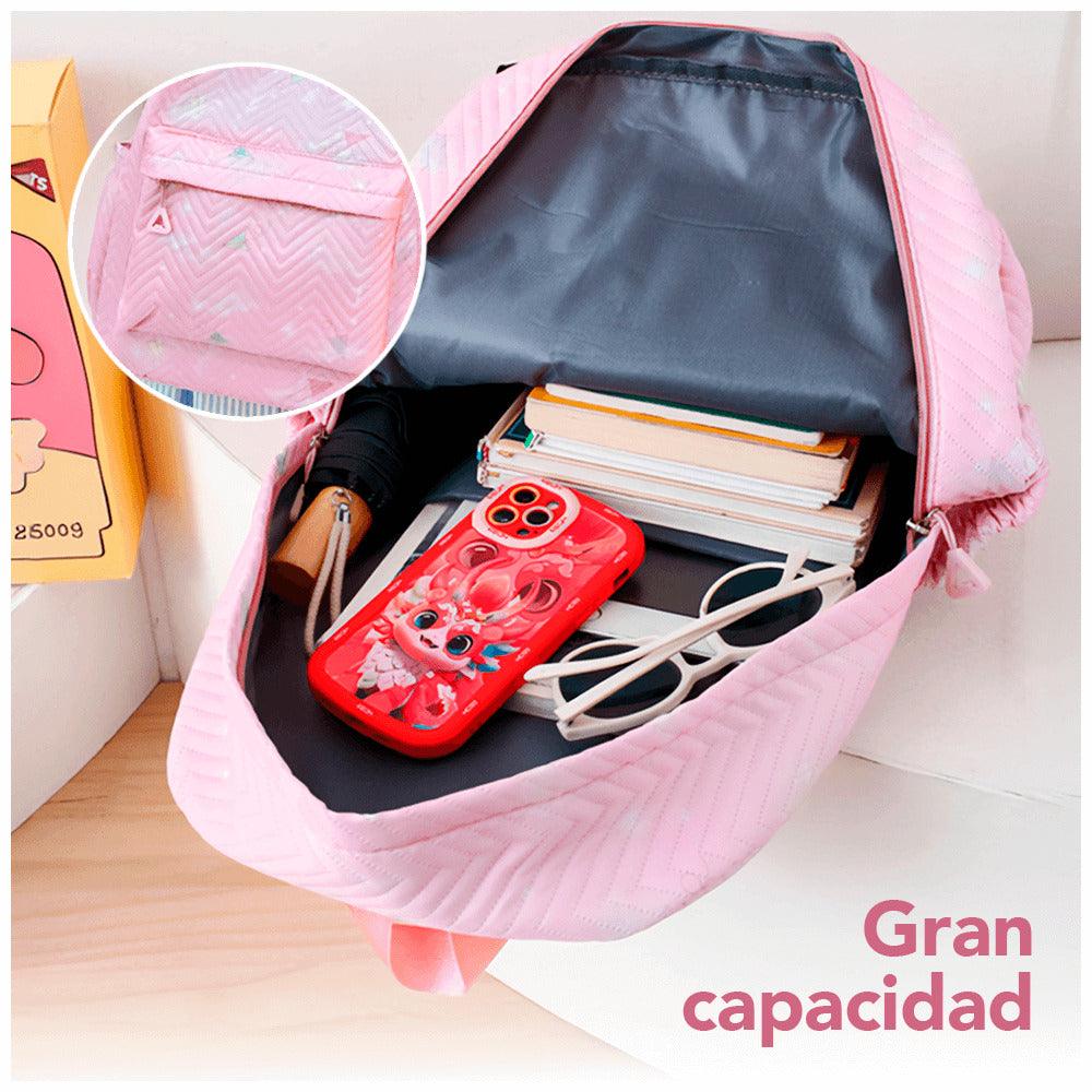Mochila Kawaii 3 Piezas Porta Laptop 15,6" BP1