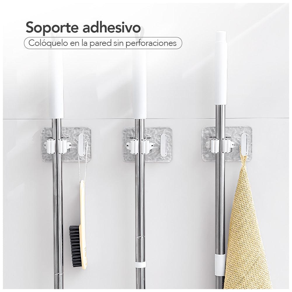 Pack x2 Colgadores de Escobas con Adhesivo MS3
