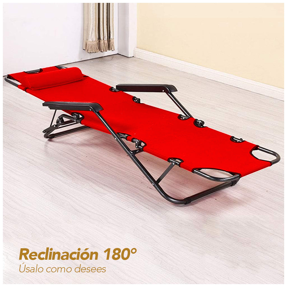 Silla Camping Reclinable 180° Plegable HN3