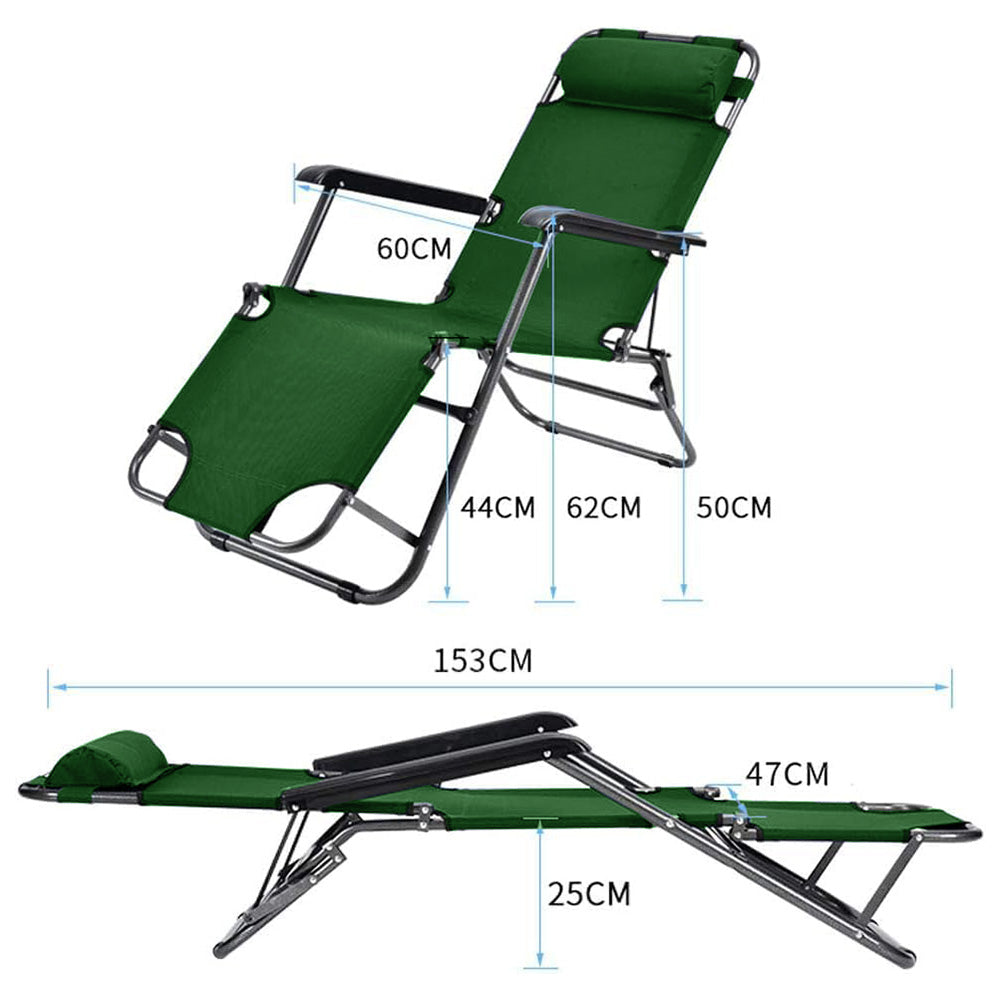 Silla Camping Reclinable 180° Plegable HN3
