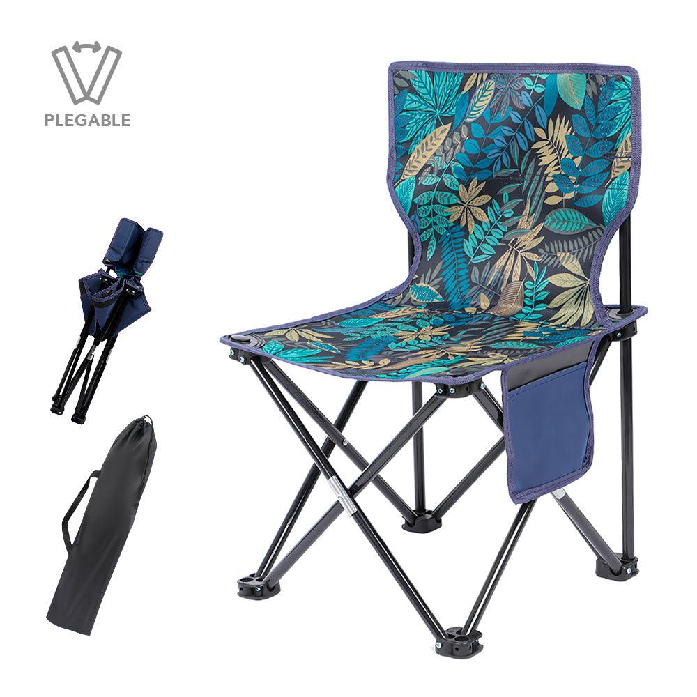 Silla Plegable para Playa Camping Jardín Terraza con Funda SP4