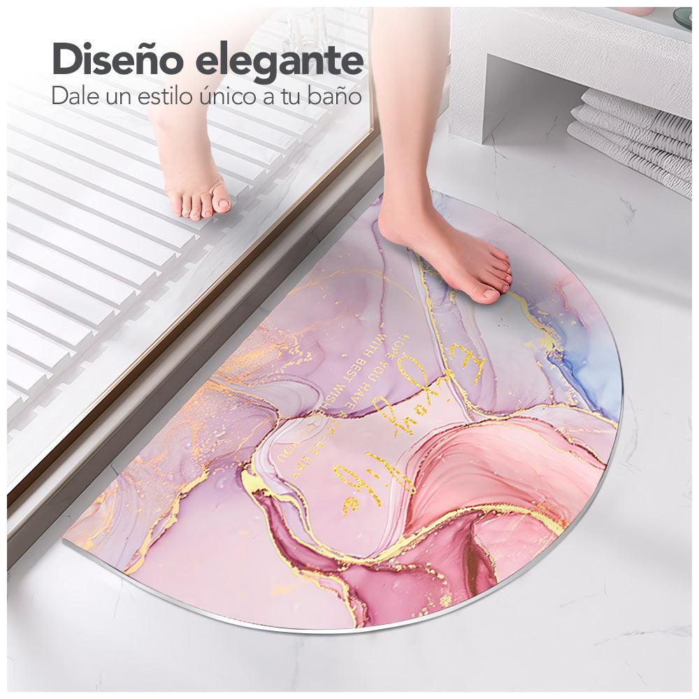 Tapete Absorbente Media Luna de Baño