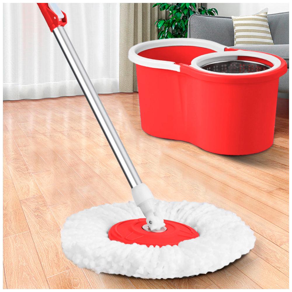 Trapeador con Escurridor Giratorio Automático 2 Mopas 88S