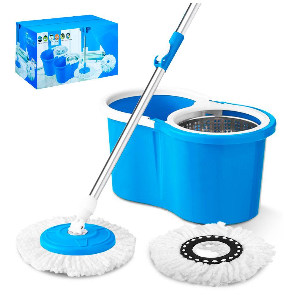 Trapeador con Escurridor Giratorio Automático 2 Mopas 88S