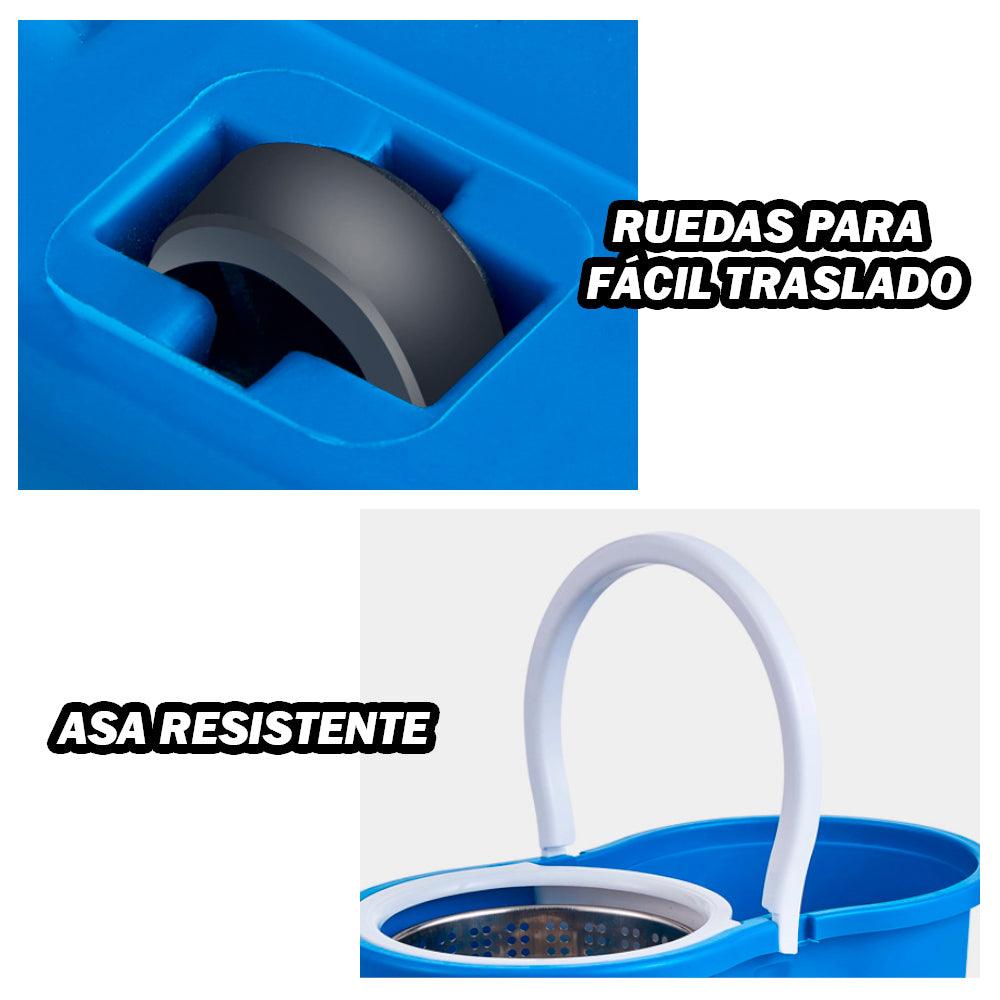 Trapeador con Escurridor Giratorio Automático 2 Mopas 88S