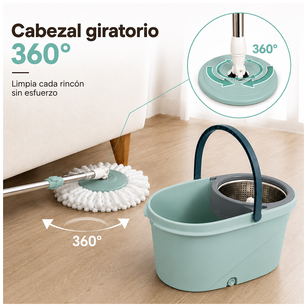 Trapeador con Escurridor Giratorio