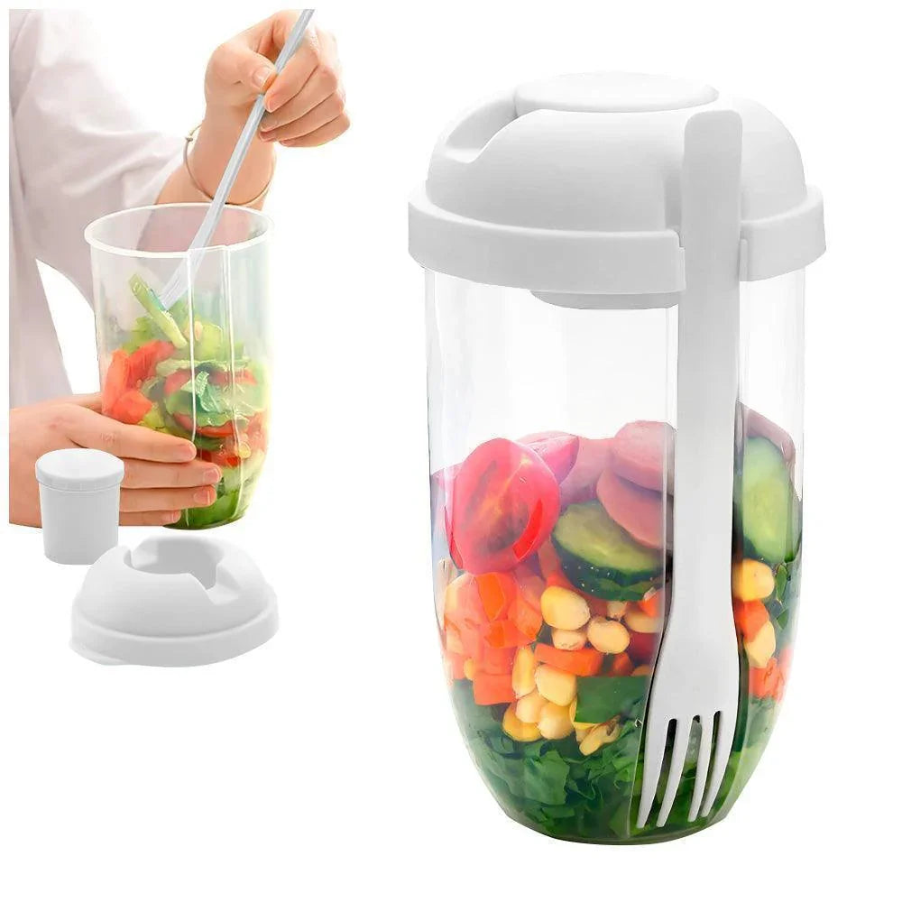 Vaso de Ensaladas Frutas + Tenedor