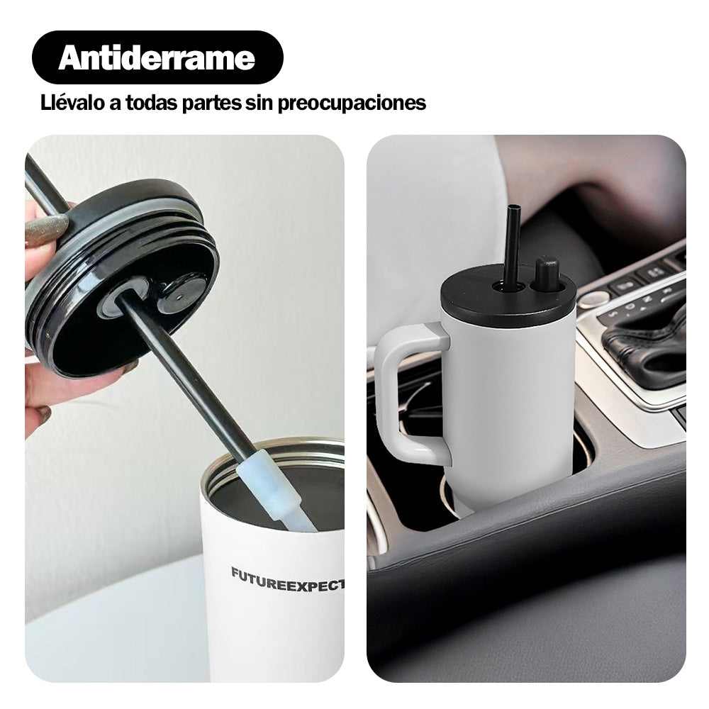 Vaso Térmico de Acero Inoxidable con Sorbete 700 ML Y84