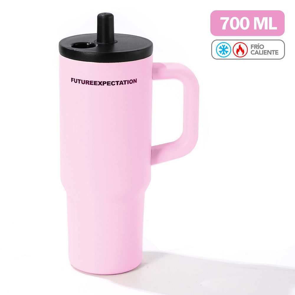 Vaso Térmico de Acero Inoxidable con Sorbete 700 ML Y84