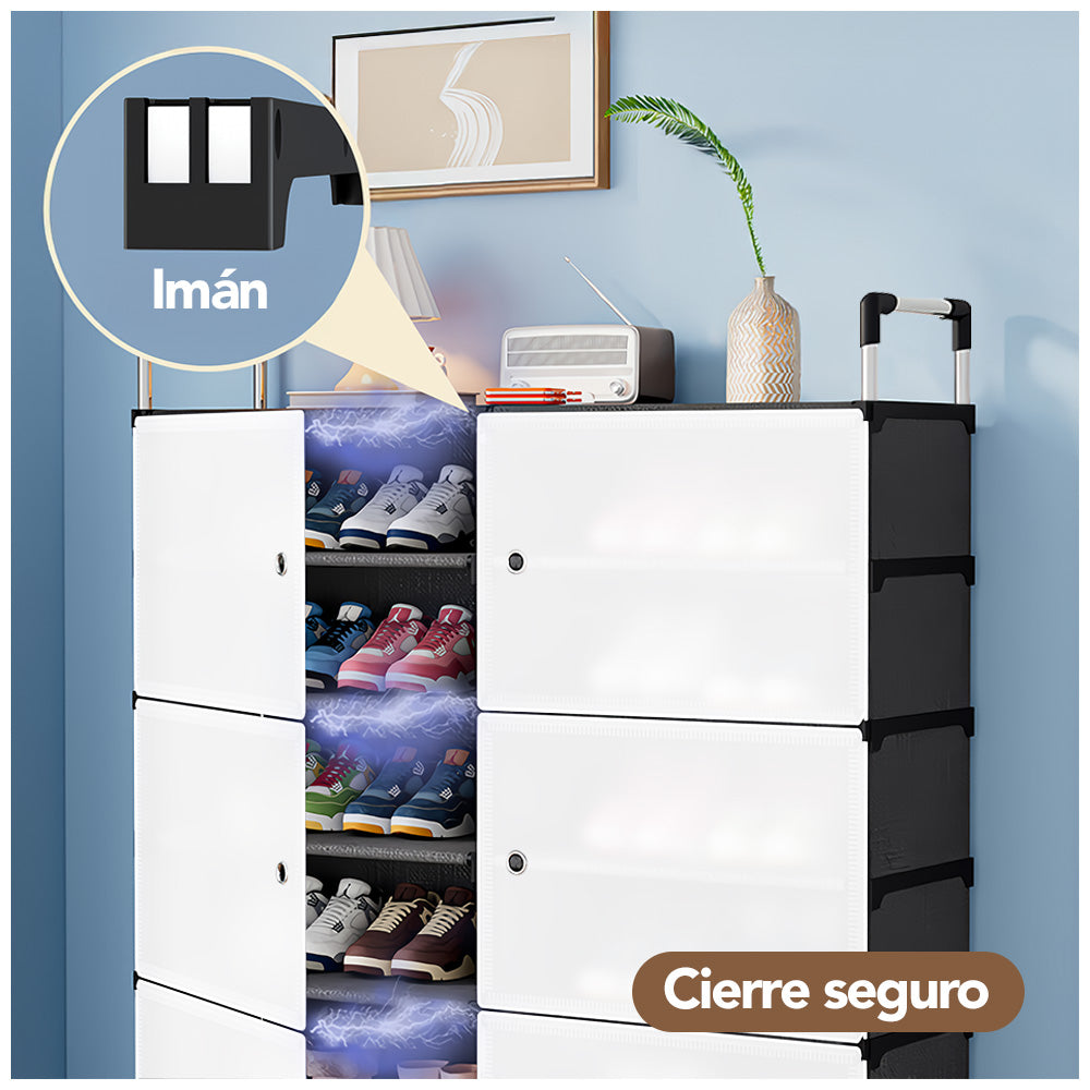Zapatera Organizador 2X5 Niveles Negro H06