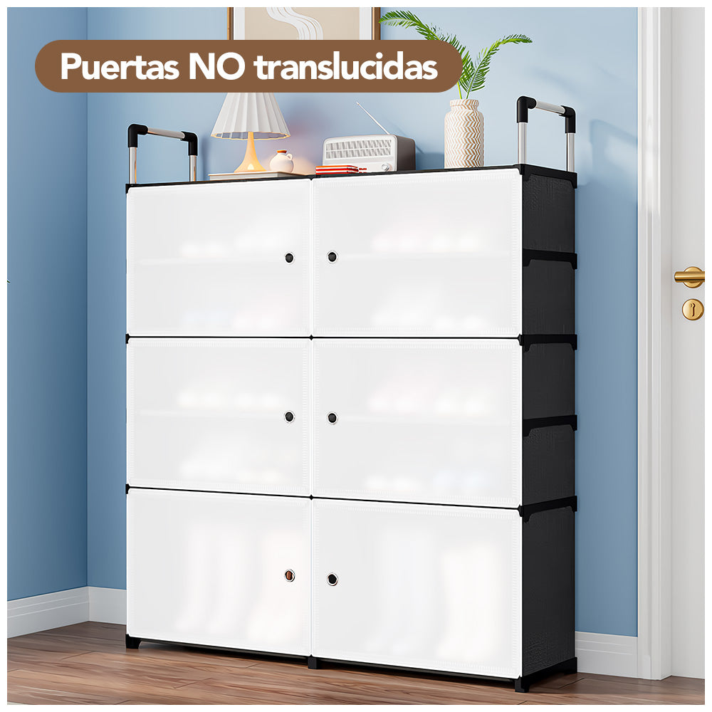 Zapatera Organizador 2X5 Niveles Negro H06