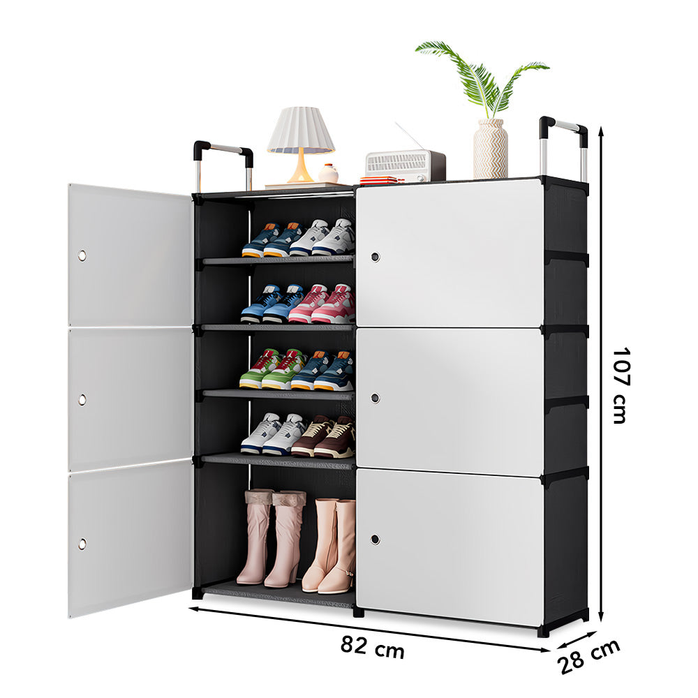 Zapatera Organizador 2X5 Niveles Negro H06