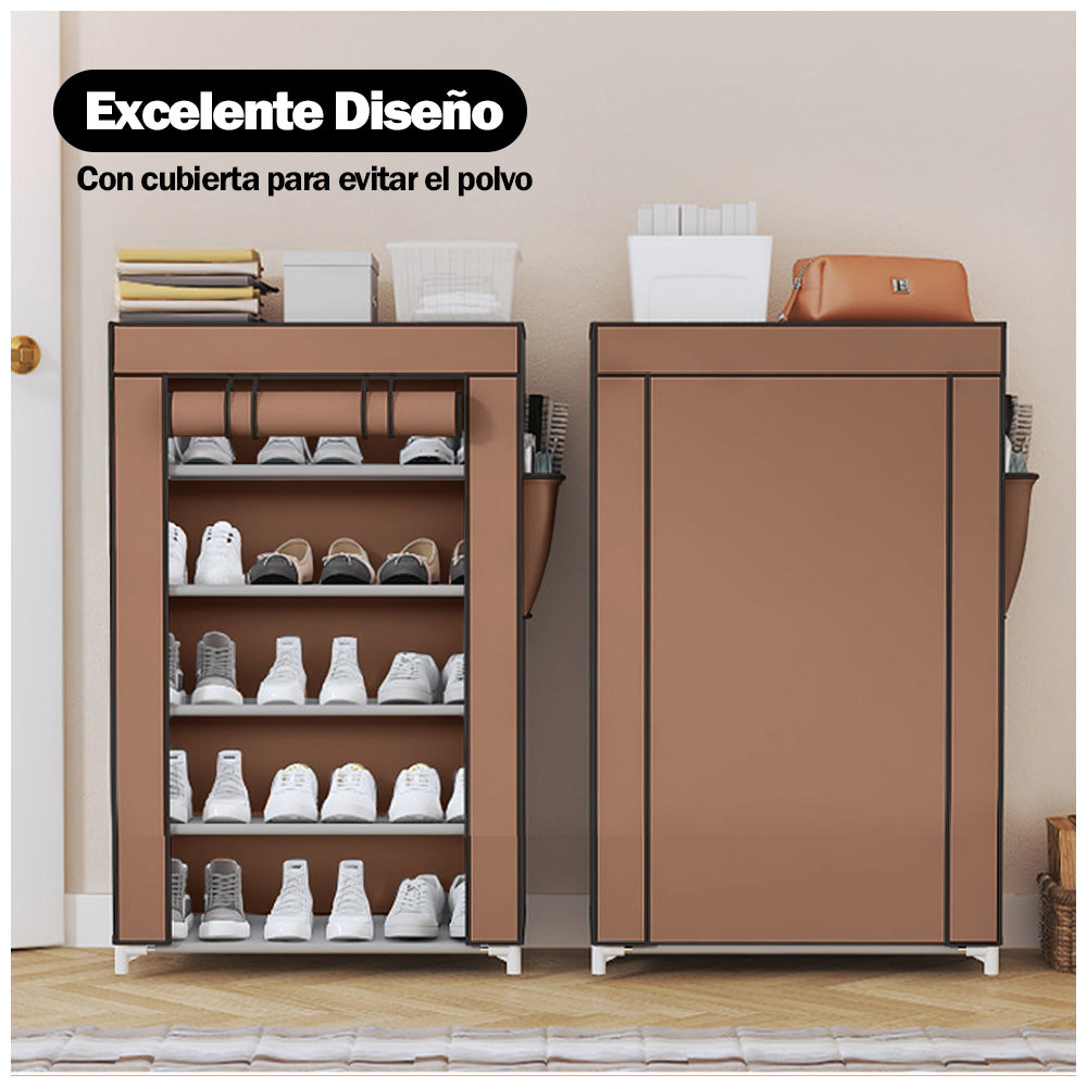 Zapatero Organizador 5 Niveles Desmontable de Tela QQ3