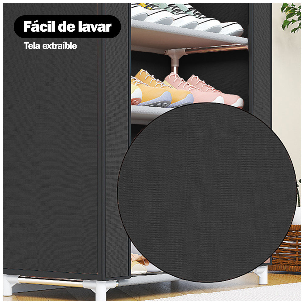 Zapatero Organizador 5 Niveles Desmontable de Tela QQ3