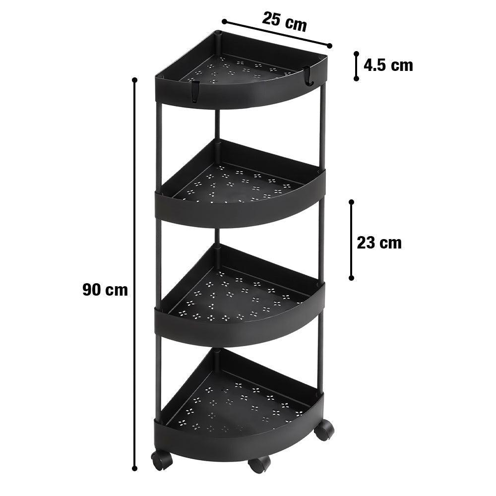 Carrito Organizador Estante Esquinero con Ruedas Multiusos YG5 - Keller Perú